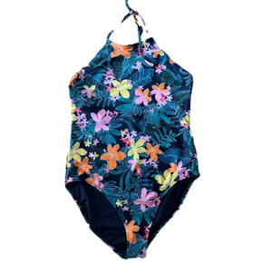 NWT Old Navy halter style tropical print swimsuit XL